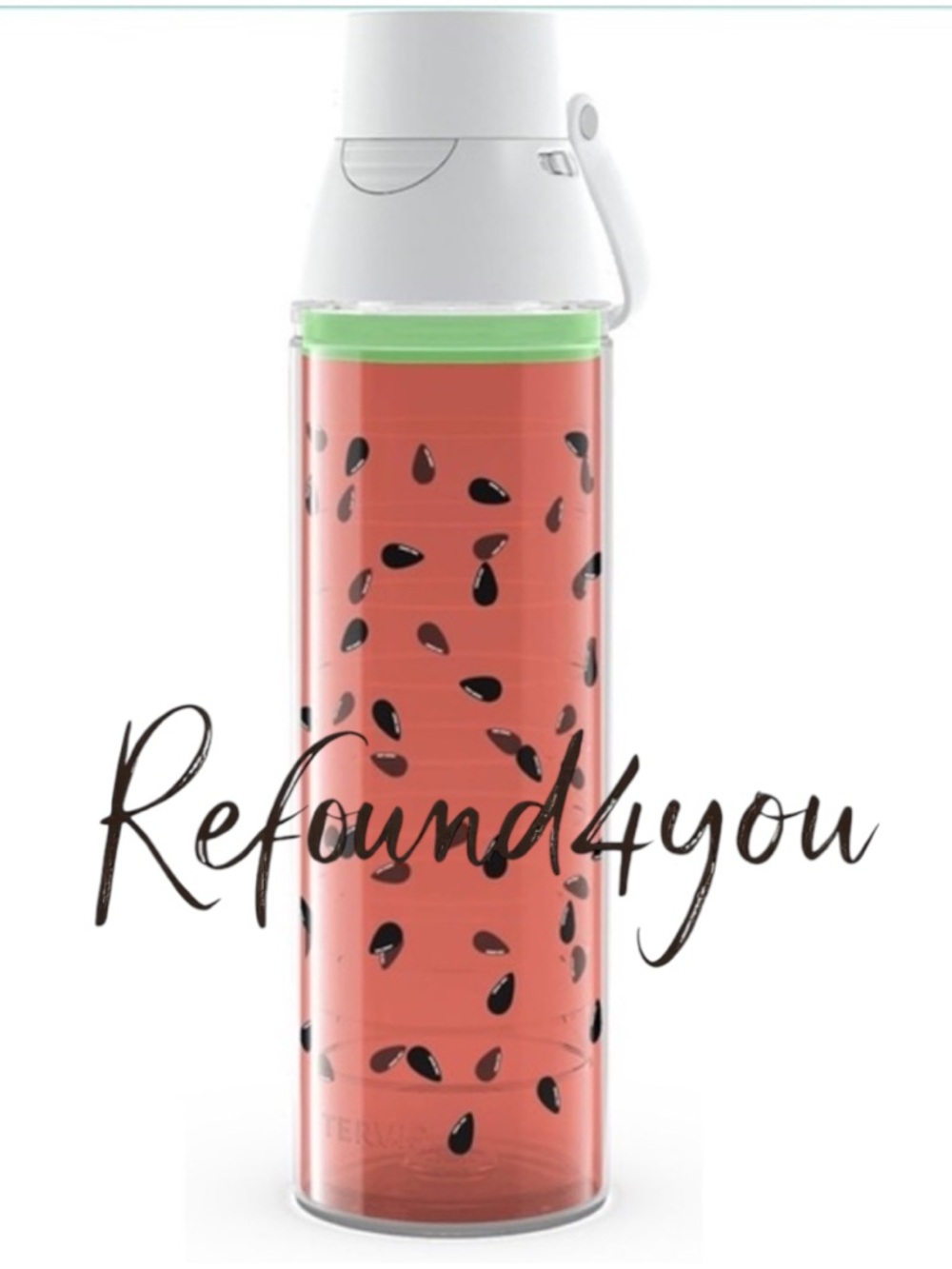Travis - ‘Watermelon’ 24oz Insulated Water Bottle. NWT.